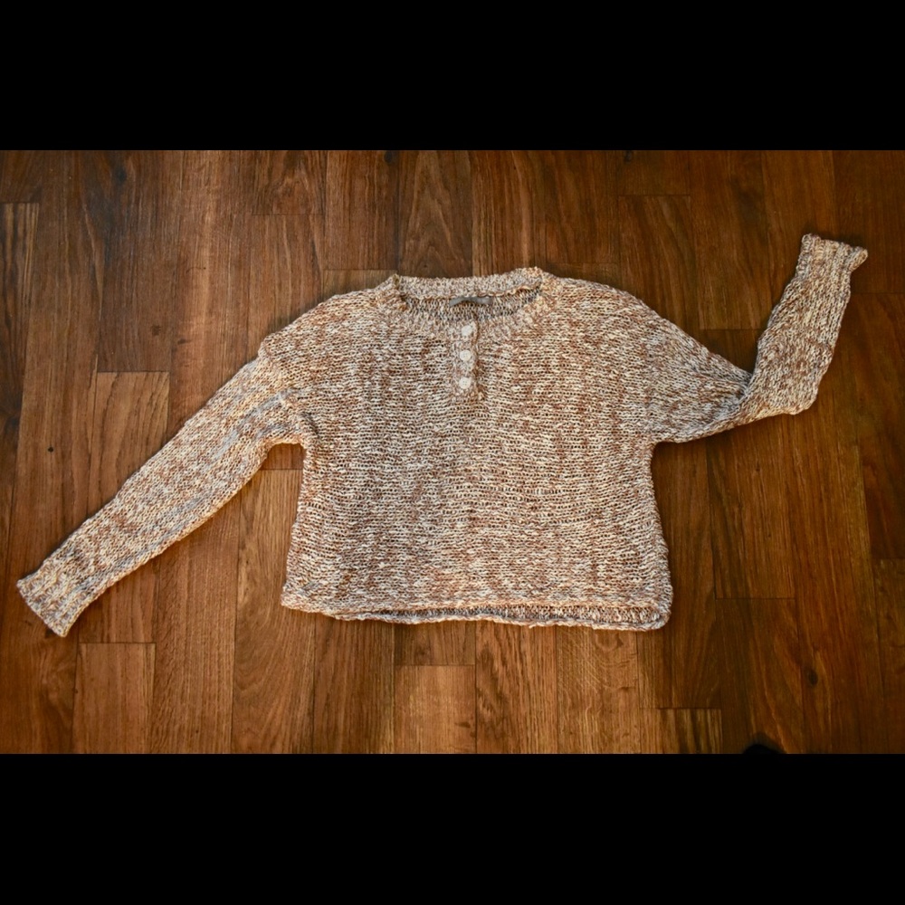 Rubbish brand Cream-colored Crop Sweater